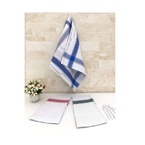 Glass Cloth Towel White 220 GSM - 58x58 cm